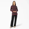 Camicia da donna in flanella a quadri a maniche lunghe Camicia da donna in flanella a quadri a maniche lunghe