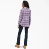 Camicia da donna in flanella a quadri a maniche lunghe Camicia da donna in flanella a quadri a maniche lunghe