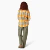 Camicia da donna in flanella a quadri a maniche lunghe Camicia da donna in flanella a quadri a maniche lunghe