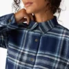 Camicia da donna in flanella a quadri a maniche lunghe Camicia da donna in flanella a quadri a maniche lunghe