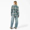 Camicia da donna in flanella a quadri a maniche lunghe Camicia da donna in flanella a quadri a maniche lunghe