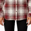 Camicia da donna in flanella a quadri a maniche lunghe Camicia da donna in flanella a quadri a maniche lunghe