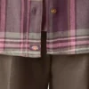 Camicia da donna in flanella a quadri a maniche lunghe Camicia da donna in flanella a quadri a maniche lunghe
