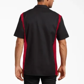 Camicia da lavoro a maniche corte bicolore
