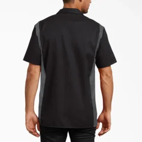 Camicia da lavoro a maniche corte bicolore Camicia da lavoro a maniche corte bicolore