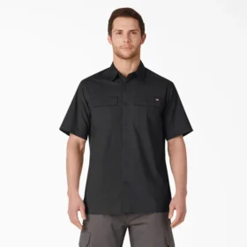 Camicia da lavoro a maniche corte in tessuto ripstop