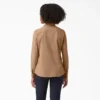 Camicia da lavoro a maniche lunghe con linguette arrotolabili da donna Camicia da lavoro a maniche lunghe con linguette arrotolabili da donna