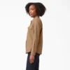 Camicia da lavoro a maniche lunghe con linguette arrotolabili da donna Camicia da lavoro a maniche lunghe con linguette arrotolabili da donna