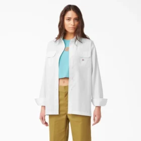 Camicia da lavoro a maniche lunghe dal taglio morbido da donna