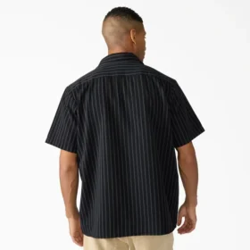 Camicia da lavoro a righe dall’effetto consumato