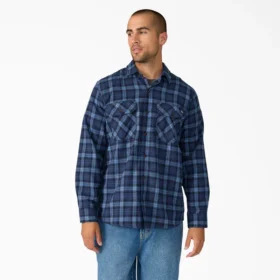 Camicia da lavoro in flanella a maniche lunghe