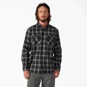 Camicia da lavoro in flanella a maniche lunghe
