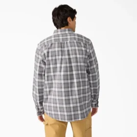 Camicia da lavoro in flanella a maniche lunghe