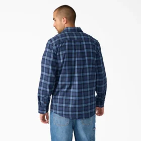 Camicia da lavoro in flanella a maniche lunghe