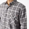 Camicia da lavoro in flanella a maniche lunghe