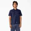 Camicia da lavoro in lino a maniche corte Camicia da lavoro in lino a maniche corte