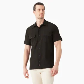 Camicia da lavoro performante a maniche corte