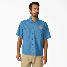 Camicia da lavoro ricamata in chambray Dickies X Harley-Davidson® Boxy Fit