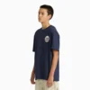 Camicia grafica a maniche corte con badge Americana in pantaloncini Camicia grafica a maniche corte con badge Americana in pantaloncini