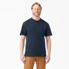 Camicia Henley a maniche corte Heavyweight