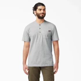 Camicia Henley a maniche corte Heavyweight