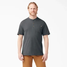 Camicia Henley a maniche corte Heavyweight