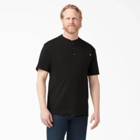 Camicia Henley a maniche corte Heavyweight