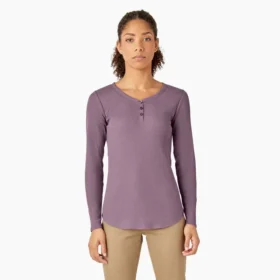 Camicia Henley a maniche lunghe da donna