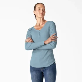 Camicia Henley a maniche lunghe da donna