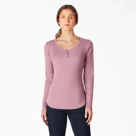 Camicia Henley a maniche lunghe da donna