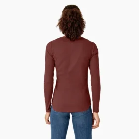 Camicia Henley a maniche lunghe da donna
