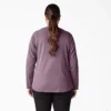 Camicia Henley a maniche lunghe da donna taglie forti Camicia Henley a maniche lunghe da donna taglie forti