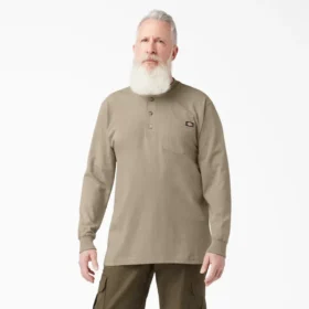 Camicia Henley a maniche lunghe pesante