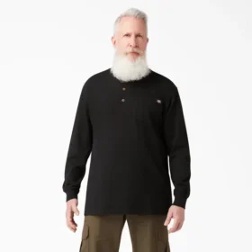 Camicia Henley a maniche lunghe pesante