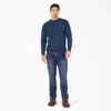 Camicia Henley a maniche lunghe pesante in tessuto melange Camicia Henley a maniche lunghe pesante in tessuto melange
