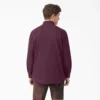 Camicia in tela di cotone foderata in flanella a maniche lunghe Camicia in tela di cotone foderata in flanella a maniche lunghe