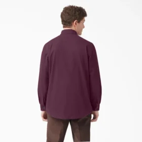 Camicia in tela di cotone foderata in flanella a maniche lunghe