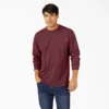 Camicia pesante a maniche lunghe con taschino in tessuto melange Camicia pesante a maniche lunghe con taschino in tessuto melange