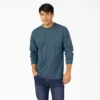 Camicia pesante a maniche lunghe con taschino in tessuto melange Camicia pesante a maniche lunghe con taschino in tessuto melange