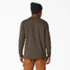 Camicia pesante a maniche lunghe con taschino in tessuto melange Camicia pesante a maniche lunghe con taschino in tessuto melange