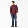 Camicia pesante a maniche lunghe con taschino in tessuto melange Camicia pesante a maniche lunghe con taschino in tessuto melange