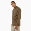 Camicia pesante a maniche lunghe con taschino in tessuto melange Camicia pesante a maniche lunghe con taschino in tessuto melange