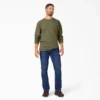 Camicia pesante a maniche lunghe con taschino in tessuto melange Camicia pesante a maniche lunghe con taschino in tessuto melange