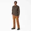 Camicia pesante a maniche lunghe con taschino in tessuto melange Camicia pesante a maniche lunghe con taschino in tessuto melange