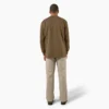 Camicia pesante a maniche lunghe con taschino in tessuto melange Camicia pesante a maniche lunghe con taschino in tessuto melange
