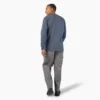 Camicia pesante a maniche lunghe con taschino in tessuto melange Camicia pesante a maniche lunghe con taschino in tessuto melange