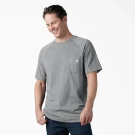 Camicia rinfrescante a maniche corte con taschino