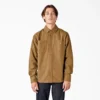 Camicia utility a maniche lunghe in tela di cotone Camicia utility a maniche lunghe in tela di cotone