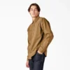 Camicia utility a maniche lunghe in tela di cotone Camicia utility a maniche lunghe in tela di cotone