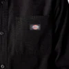 Camicia utility a maniche lunghe in tela di cotone Camicia utility a maniche lunghe in tela di cotone